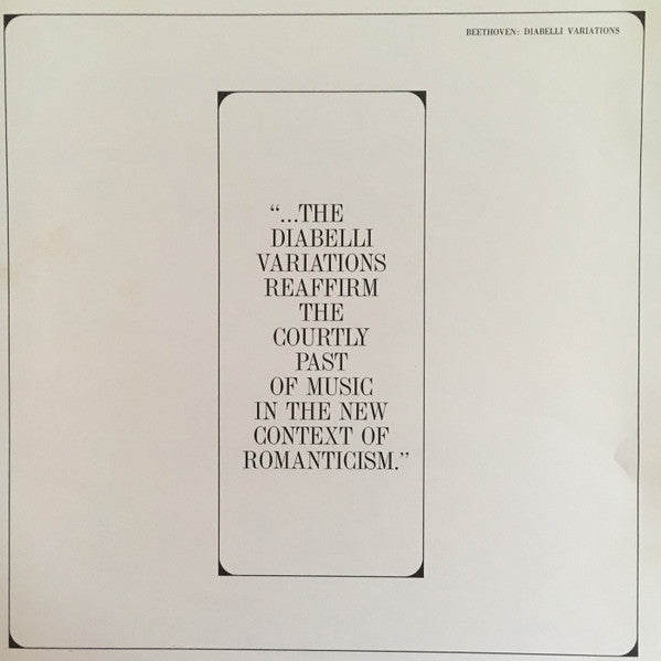 John Browning (2) : Beethoven: Diabelli Variations (LP)