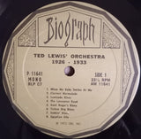 Ted Lewis And His Orchestra : Ted Lewis' Orchestra 1926-1933 (LP, Comp)
