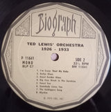 Ted Lewis' Orchestra* : Ted Lewis' Orchestra 1926-1933 (LP, Comp)