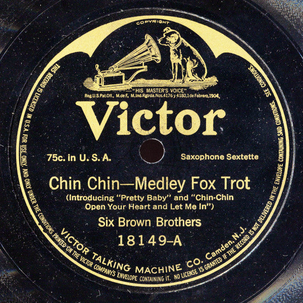 Six Brown Brothers (2) / H. Benne Henton With Conway's Band : Chin Chin / Laverne (Shellac, 10")