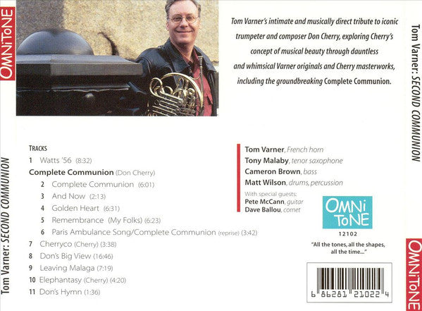 Tom Varner : Second Communion (CD, Album)