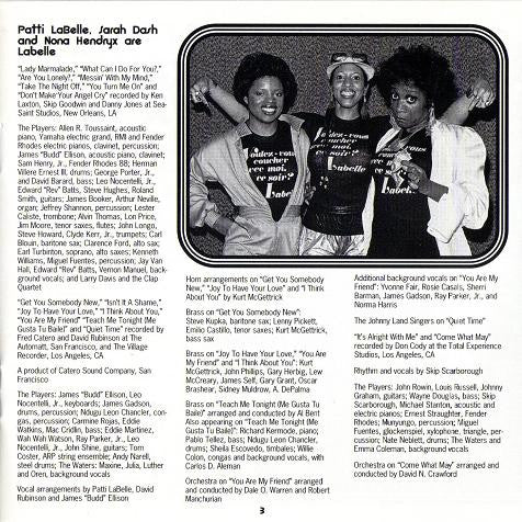 Patti LaBelle & LaBelle : Lady Marmalade: The Best Of Patti And LaBelle (CD, Comp)