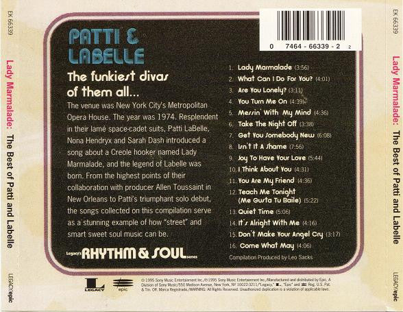 Patti LaBelle & LaBelle : Lady Marmalade: The Best Of Patti And LaBelle (CD, Comp)