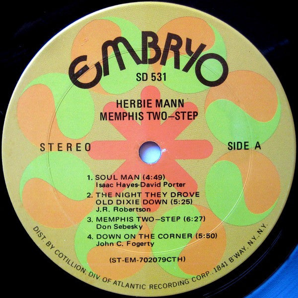 Herbie Mann : Memphis Two-Step (LP, Album, CTH)