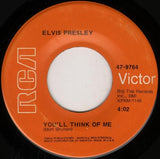 Elvis Presley : Suspicious Minds / You'll Think Of Me (7", Single, Ind)