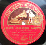 Amelita Galli-Curci : Addio Del Passato Bei Sogni Ridenti / Sempre Libera Degg'io Folleggiare (Shellac, 10")