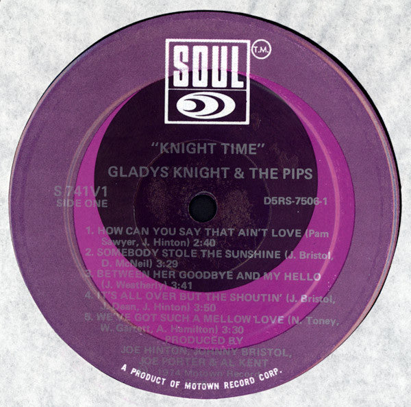 Gladys Knight And The Pips : Knight Time (LP, Album)