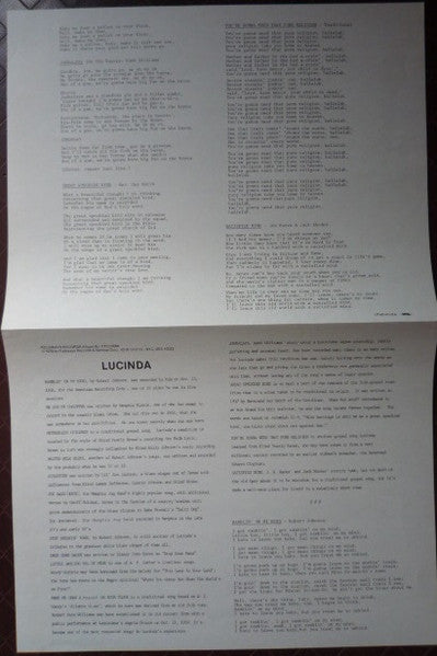 Lucinda Williams : Ramblin' On My Mind (LP)