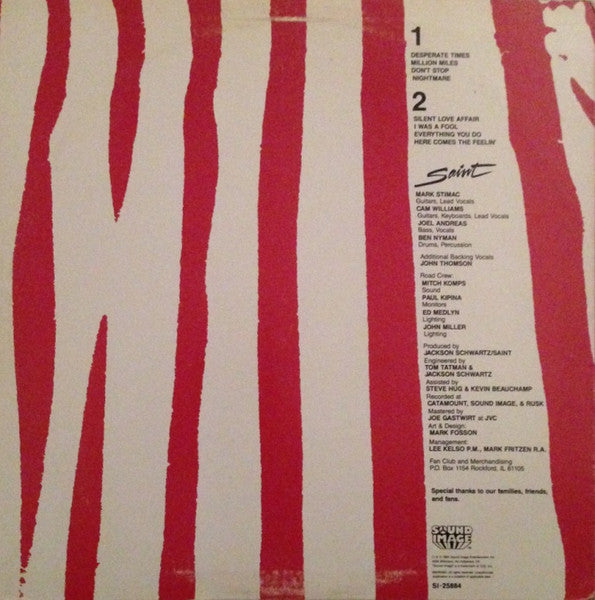 Saint (22) : Saint (LP, Album, Promo)