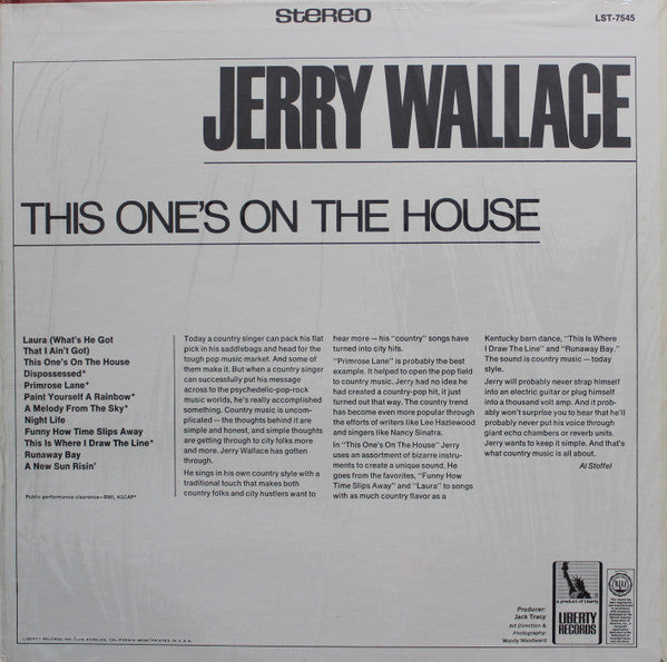 Jerry Wallace : This One's On The House (LP, Album)