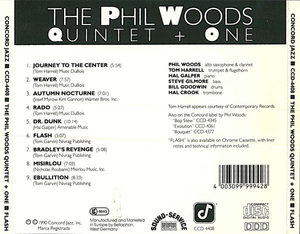 The Phil Woods Quintet + Hal Crook : Flash (CD, Album)