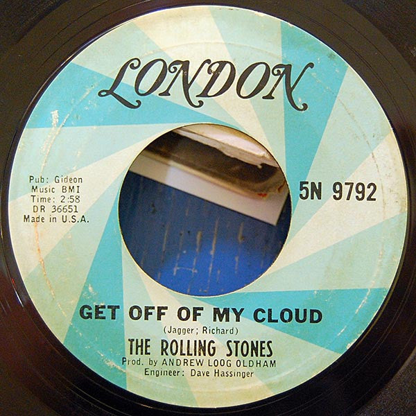 The Rolling Stones : Get Off Of My Cloud (7", Single, RE)