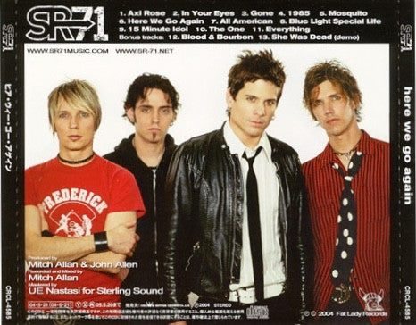 SR-71 : Here We Go Again (CD, Album)