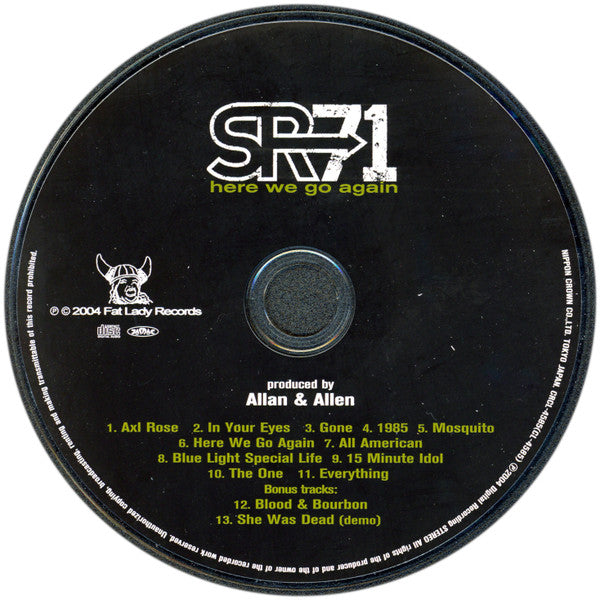 SR-71 : Here We Go Again (CD, Album)
