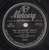 Patti Page : The Tennessee Waltz / Long Long Ago (10")