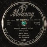 Patti Page : The Tennessee Waltz / Long Long Ago (10")