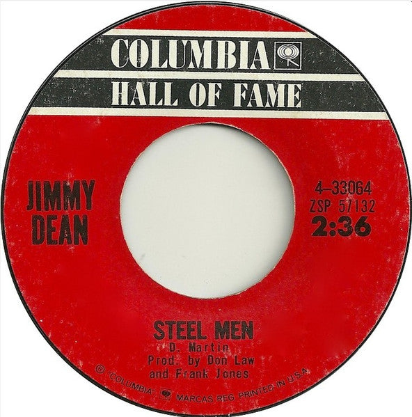 Jimmy Dean : Steel Men / The Cajun Queen (7")