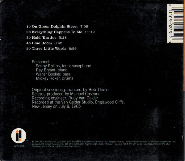 Sonny Rollins : On Impulse! (CD, Album, RE, RM)
