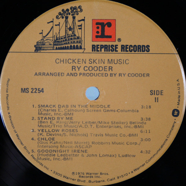 Ry Cooder : Chicken Skin Music (LP, Album, Jac)