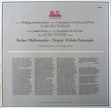 Wilhelm Furtwängler Dirigiert Wolfgang Amadeus Mozart / Joseph Haydn – Berliner Philharmoniker : Symphonie Nr. 39 Es-dur KV 543 / Symphonie Nr. 88 G-dur (LP, Mono, RE)