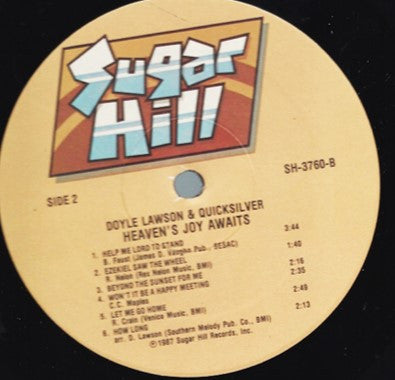 Doyle Lawson & Quicksilver : Heaven's Joy Awaits (A Cappella Quartets) (LP, Album)