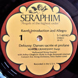 Marcel Grandjany - Maurice Ravel / Claude Debussy / Marcel Grandjany / Jean Roger-Ducasse, The Hollywood String Quartet, The Concert Arts Orchestra, Felix Slatkin : Marcel Grandjany / Ravel: Introduction And Allegro; Debussy: Danse Sacree Et Profane; Music By Roger-Ducasse & Grandjany (LP)