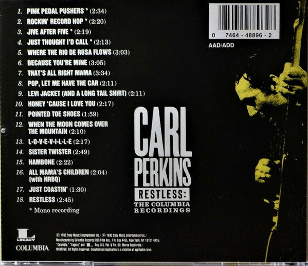 Carl Perkins : Restless: The Columbia Recordings (CD, Comp)