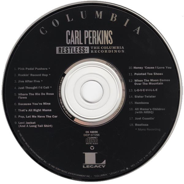 Carl Perkins : Restless: The Columbia Recordings (CD, Comp)