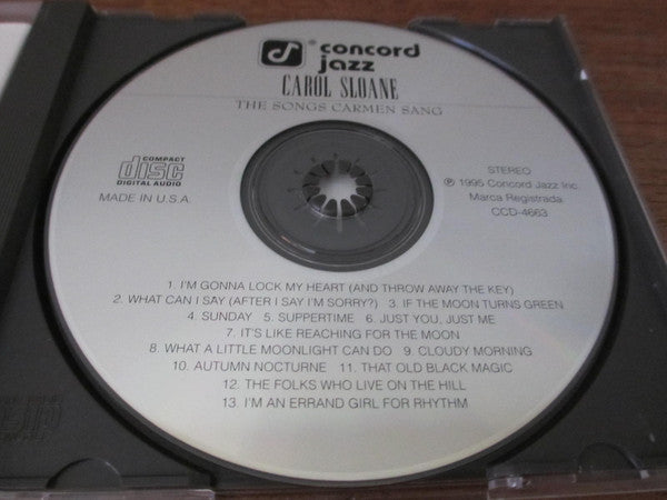 Carol Sloane : The Songs Carmen Sang (CD, Album)