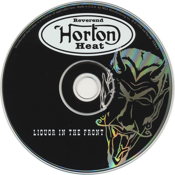 Reverend Horton Heat : Liquor In The Front (CD, Album, ARC)