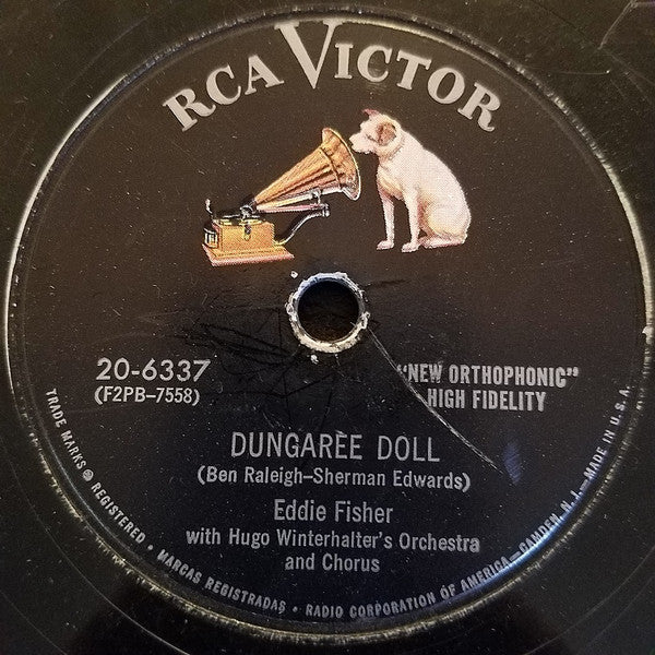 Eddie Fisher : Dungaree Doll / Everybody's Got A Home But Me (Shellac, 10")