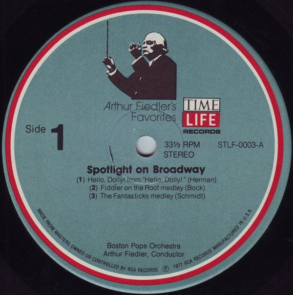 Arthur Fiedler With Boston Pops Orchestra : Spotlight On Broadway (3xLP, Comp + Box)