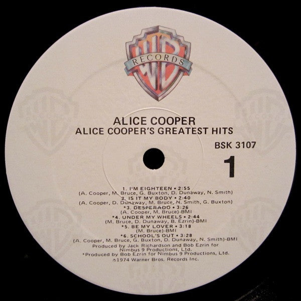 Alice Cooper : Alice Cooper's Greatest Hits (LP, Comp, RE, RP)