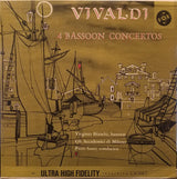 Antonio Vivaldi, Virginio Bianchi, Gli Accademici Di Milano, Piero Santi : 4 Bassoon Concertos (LP, Mono, RVG)