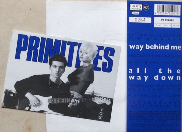 Primitives* : Way Behind Me (7", Single, Ltd, Num, Blu)