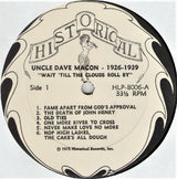 Uncle Dave Macon : 1926-1939 "Wait 'Till The Clouds Roll By"      (LP, Comp)