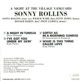 Sonny Rollins : A Night At The "Village Vanguard" Volume 2 (CD, Album, Mono, RE, RM)