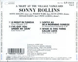 Sonny Rollins : A Night At The "Village Vanguard" Volume 2 (CD, Album, Mono, RE, RM)