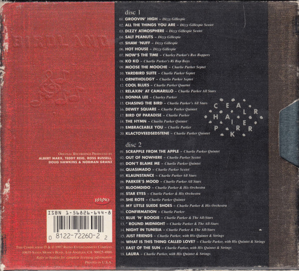 Charlie Parker : Yardbird Suite (The Ultimate Charlie Parker Collection) (2xCD, Comp, RM)