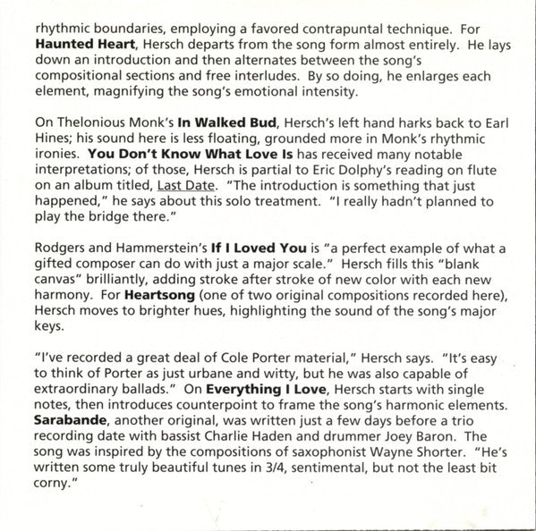 Fred Hersch : At Maybeck (CD, Album)