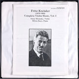 Fritz Kreisler - Oscar Shumsky With Milton Kaye : Complete Violin Music, Vol. I (3xLP + Box)