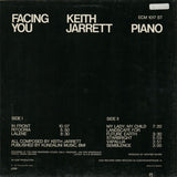 Keith Jarrett : Facing You (LP, Album, RE)