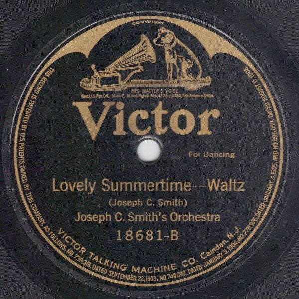 Van Eps Quartet / Joseph C. Smith's Orchestra : So Long Oo-Long (How Long You Gonna Be Gone?) / Lovely Summertime (Shellac, 10")