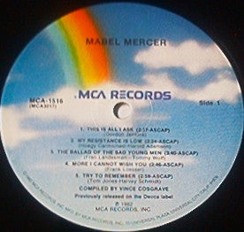 Mabel Mercer : Collectibles (LP, Album, RE)