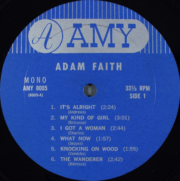 Adam Faith : Adam Faith (LP, Mono)