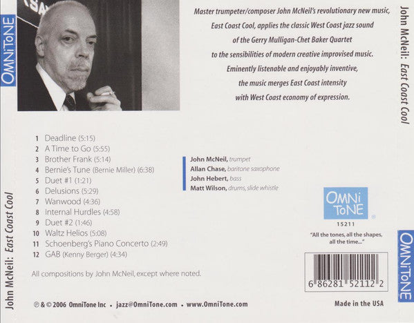 John McNeil : East Coast Cool (CD, Album)