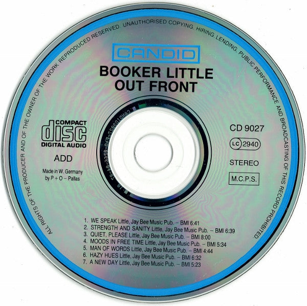 Booker Little : Out Front (CD, Album, RE)
