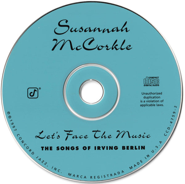 Susannah McCorkle : Let's Face The Music (The Songs Of Irving Berlin) (CD, Album)