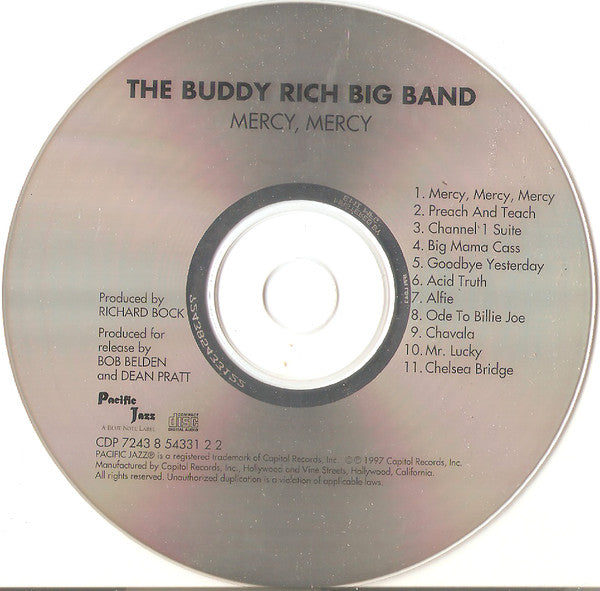 Buddy Rich Big Band : Mercy Mercy (CD, Album, RE)