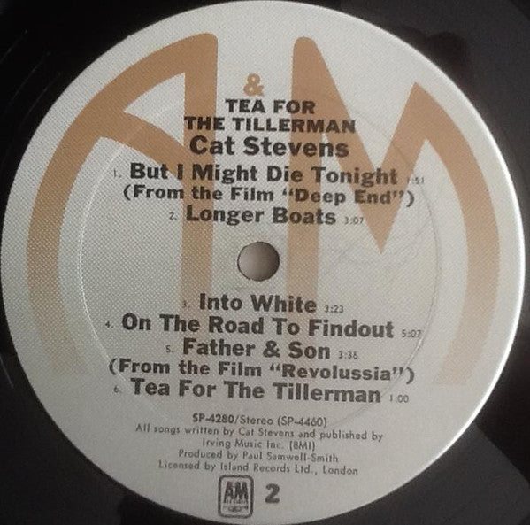 Cat Stevens : Tea For The Tillerman (LP, Album, RE, Ter)